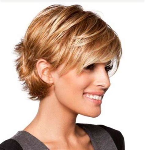 short hairstyles cut around the ears|ear length layered haircuts.